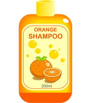 a fragrant orange shampoo